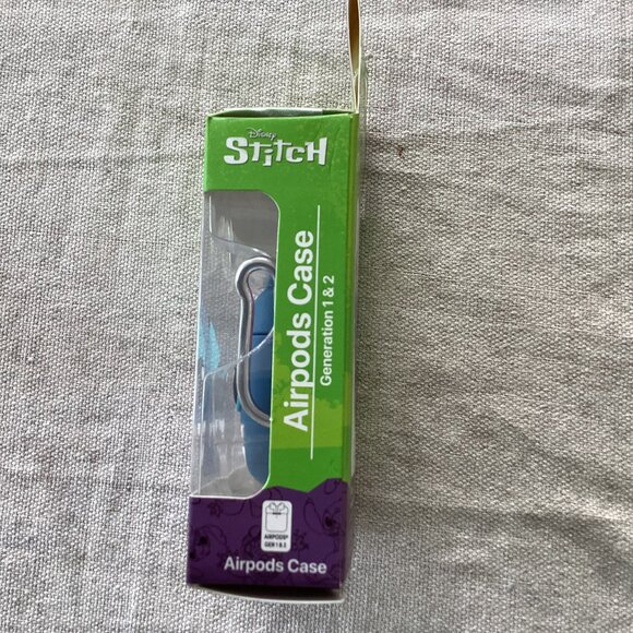 Stitch AirPods Case Gen 1 & 2 – Disney Silicone Cover w/ Clip – NIB - Picture 3 of 3